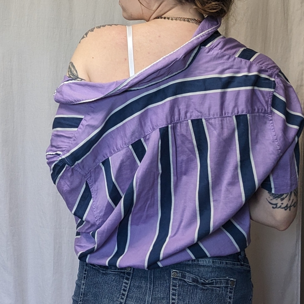 George Striped Button Up Tee - Picture 4 of 7